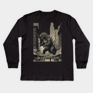 Godzilla Kids Long Sleeve T-Shirt